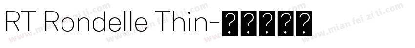 RT Rondelle Thin字体转换